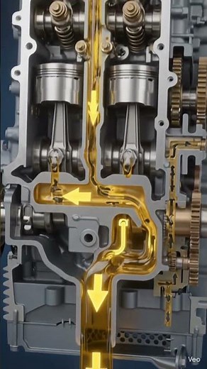 Inside a Car Engine: Stunning 3D Animation & Oil Flow Explained! #3danimation #engineanimation #ai