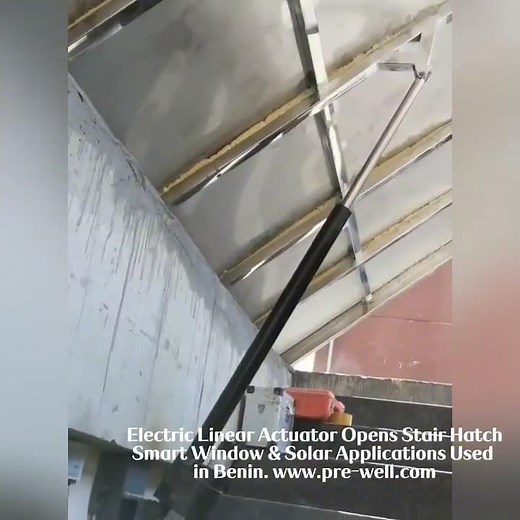 Electric Linear Actuator Opens Stair Hatch Smart Window & Solar Applications. #electricactuator