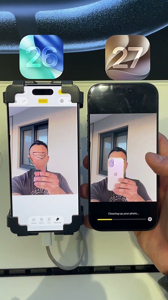 iOS 27 vs iOS 26 AI 🤯 Never expected that from Apple #iphone #ios27 #ios26 #fyp #apple