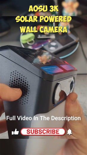 3K Solar Powered Wall Camera