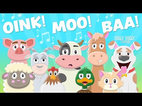 Silly Animal Sounds Song (Woof Woof Miaow Miaow!) | Silly Billy Toons | Funny Songs for Silly Kids!