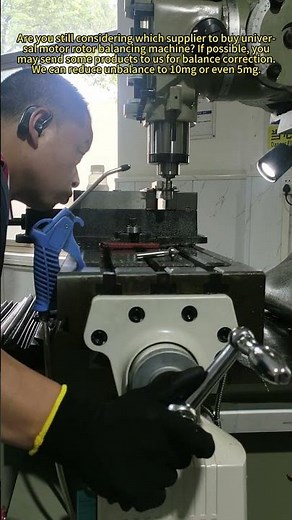 Dynamic balance correction of armature with v shape cutter using our milling machine - Zero Dynamic.