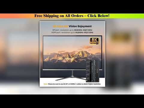 8K@60Hz KVM Switch 4/3/2 Computers 3 Monitors,HDMI + 2Displayport KVM Switch Triple Monitors for