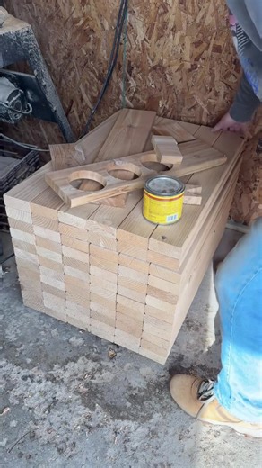 Scrap wood pile aka perfect spot for your hidden beer chest!! Level up!!