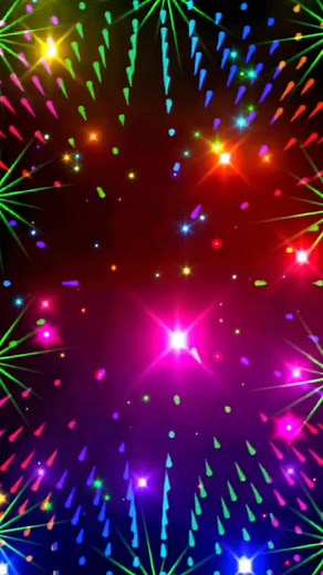 Colorful Animated Animals in Festive Light Effects