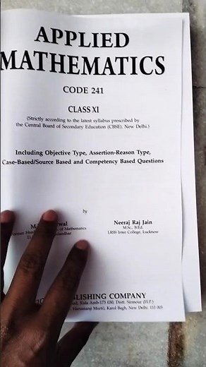 Applied math class 11 book review 2024 #cbse #class11