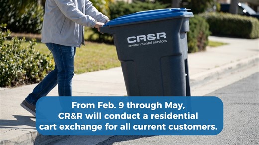 ♻️ In compliance with SB 1383, CR&R will be replacing all Landfill, Recycling and Organics carts for Bellflower residents. 📅 When: Feb. 9 through May 🗓️ How: Cart exchanges will occur on your regular collection day. On your exchange day: ➡️ Please leave all carts at the curb between 6 a.m. and 6 p.m. Thank you for your cooperation as we work together to enhance waste and recycling services in our community! | City of Bellflower - Local Government