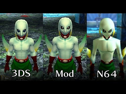 Majora's Mask 3D - Classic Zora Link Mod