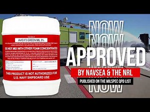 National Foam Launched Avio Green Mil 3% Foam Concentrate with Mil-Spec Approval