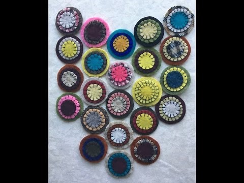 Penny (Rug) Circles from Felted Wool ~ How To Make the Circles