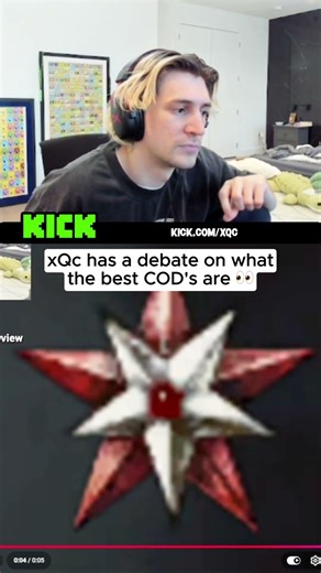 xQc debates on what the best Call of Duty games are