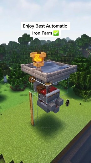 Best Automatic Iron Farm for Minecraft