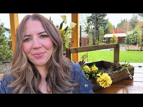 Planting Sweet Peas (Late!) + Making a Spring Tabletop Planter 🌿🙌