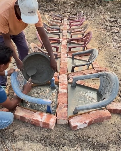 Broken chair Reused _ Genius outdoor Seating Idea #outdoorseating #cementcraft #idea | Deep's CRAFT
