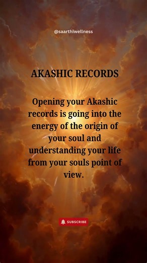 Connect with us to get your Akashic Records reading done. #saarthiwellness #mindbodyhealing #akashic