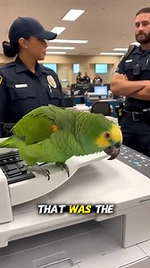 This Blue-fronted Amazon parrot is CONVINCED the office printer is mocking him. The officers try to explain… but the paranoia only grows 🦜😂 #FunnyAnimals #TalkingParrot #AnimalComedy #ViralVideo | Beako