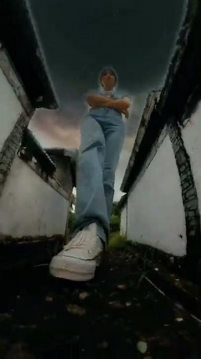 Don't just walk around the street.Be careful the giantess stomp you down with one foot.#shorts