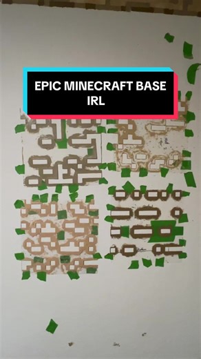 Well its been awhile since i posted a progress report so here we go! It is tedious but I absolutely love how its turning out!!!! #minecraft #minecraftbuilding #minecraftbase #painting #wallmural #epic #fyp