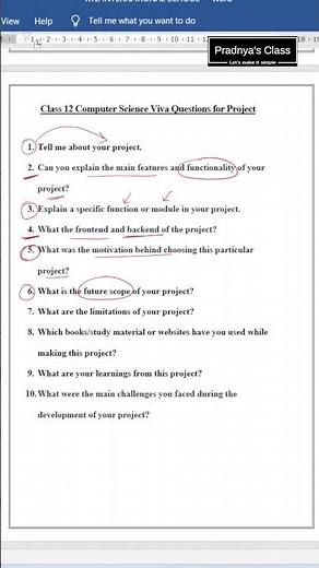 Important PROJECT VIVA Questions | CBSE Class 12 Computer Science #cbsepracticals