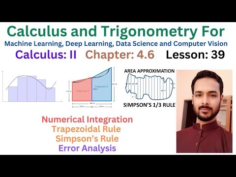 Lesson 39: Numerical Integration | Trapezoidal Rule AND Simpson’s Rule with Error Analysis