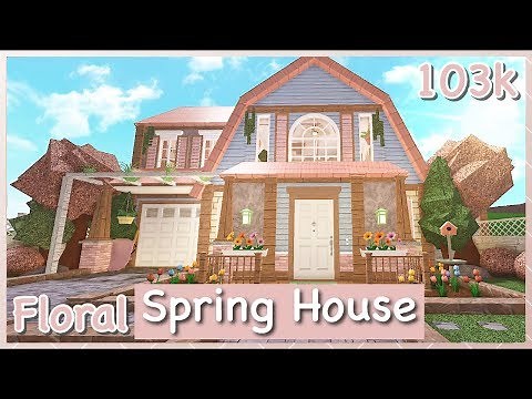 Bloxburg - Floral Spring House Speed-build