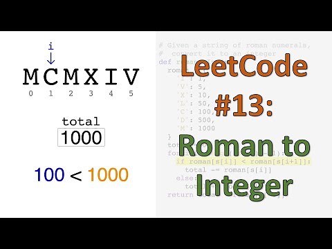 LeetCode #13: Roman To Integer