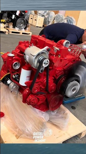 Starting The Newly Produced Cummins Diesel engine #dieselpower #diesel #dieselengine #usa