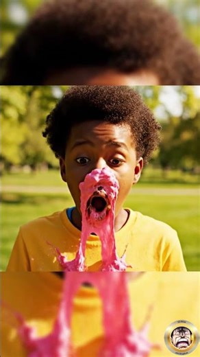 Kid vs Bubble Gum Explosion