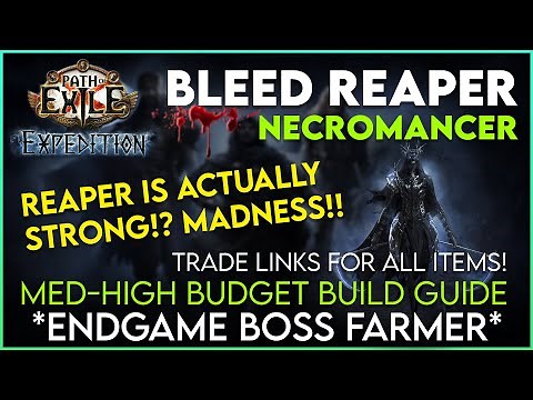 Bleed Reaper Necromancer Build Guide - Medium to High Budget - Trade links Included for all gear!