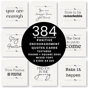 Printable Inspirational Quote Cards - Motivational Positive Encouragement Cards for Journals, Planners & Gifts - Digital Download - Etsy Australia