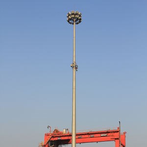 20-50m Customized High Mast Lighting with LED Flood Light for Port Lighting