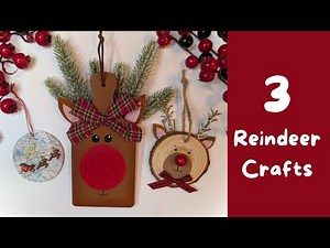 3 Fun and Easy DIY Reindeer Crafts!