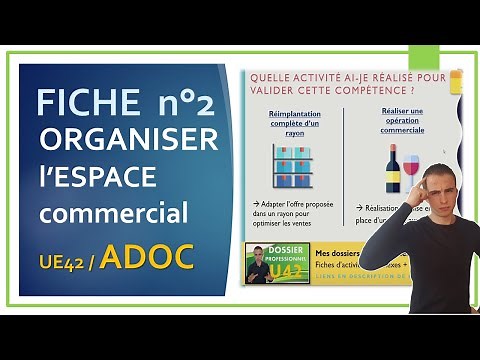 BTS MCO | Fiche 2 en ADOC : Organiser l'espace commercial | Méthodologie & idées d'activités