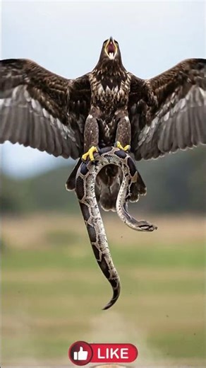 Eagle SAVES Fox 🦅🔥😱 From Python 독수리가 여우를 구하다 #eagle #fox #python