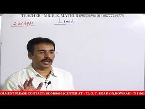 Math Limit Sum | Hons | 1st & 2nd Type Sums | 3rd Year | Mathur Sir Classes