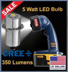 Ryobi ONE  Plus 18V Worklight Flashlight High Power LED Replacement/upgrade Light Bulb P13.5S 5 Watt NEW - Etsy
