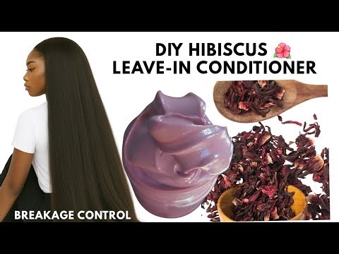 DIY Hibiscus Leave-In Conditioner | Hair Butter for Growth, Shine & Breakage Control