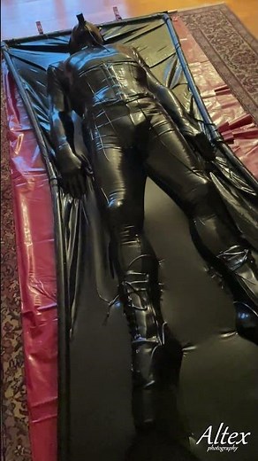 Vacuum bad with corset and ballet boot