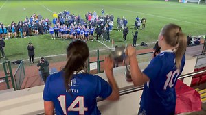 'We're delighted to win on International Women's Day..' See MTU Kerry captain Caoimhe Evans after winning the Giles Cup. Also see 2 cracking Danielle O'Leary goals, and wait for the water soaking by Caoimhe's team-mates! MTU Kerry Campus Sports Office MTU Kerry Students' Union Kerry Ladies Gaelic Football | Ladies Gaelic Football