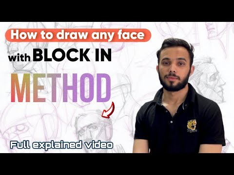 What is BLOCK IN method | full Explained | Draw any face
