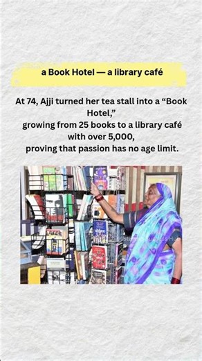 Ajji’s Book Hotel Story | From Tea Stall to Library Café with 5,000 Books