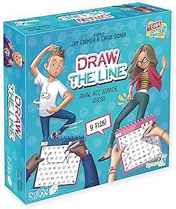 Synapses Games | Draw the Line | Family-Friendly Party Game | 4 to 8 Players | 20 Minutes | Ages 10+