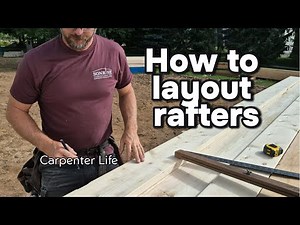 How to layout roof rafters!