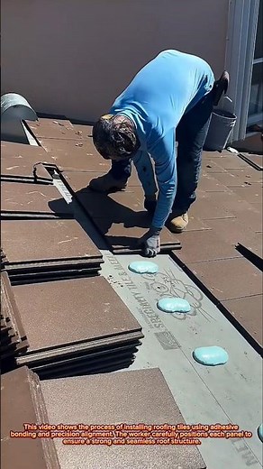 Modern Roof Tile Installation Process | Fast and Precise Roofing Technique