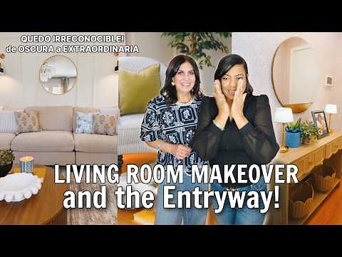 TRANSFORMACIÓN ASOMBROSA de SALA y ENTRADA ELEGANTE! DREAM Living Room MAKEOVER✨THAT LOOKS EXPENSIVE