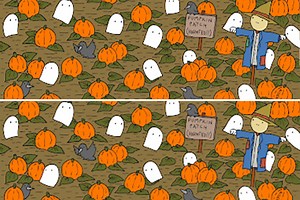 There are nine differences between these scenes, so can YOU spot them?