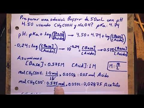 COMO PREPARAR UNA SOLUCION BUFFER