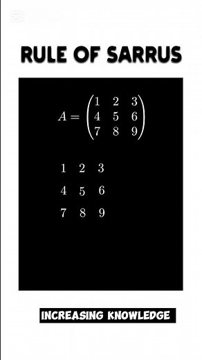How to Solve 3x3 Determinants in Seconds! | Rule of Sarrus