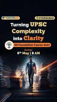 Hyderabad GS Foundation Course 2027 |Starts: 6th May, 8 AM