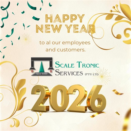 Have a prosperous 2026 to all our employees & customers. www.scaletronics.co.za #scaletronics #newyear2026 | Scale Tronic Services